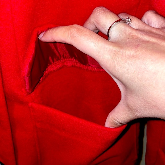 Forever 21 Red Peacoat Large - Picture 6 of 6
